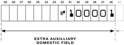 Cheque Extra Auxilliary Domestic Field